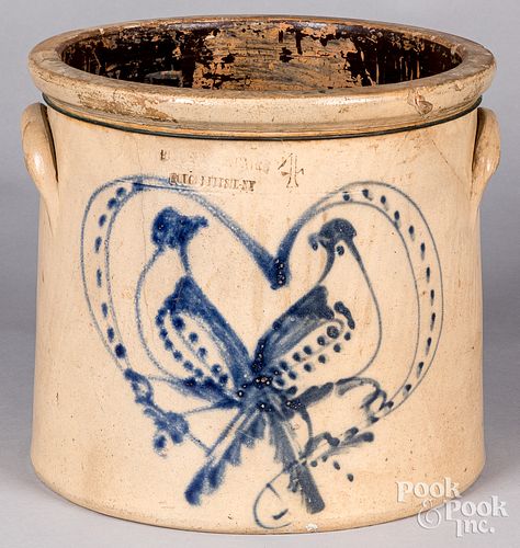 NEW YORK FOUR GALLON STONEWARE
