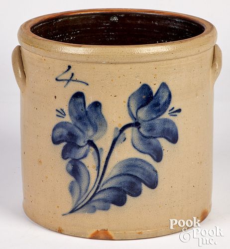 NEW YORK FOUR-GALLON STONEWARE