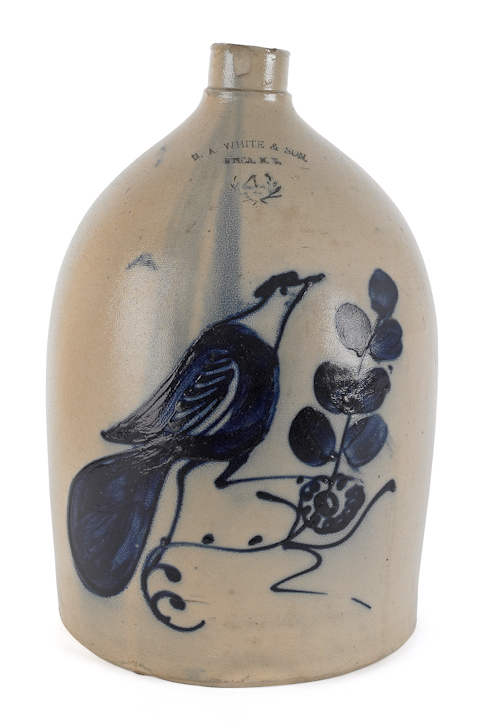 New York four-gallon stoneware