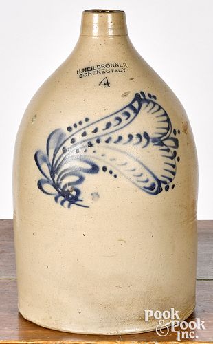 NEW YORK FOUR-GALLON STONEWARE JUG,