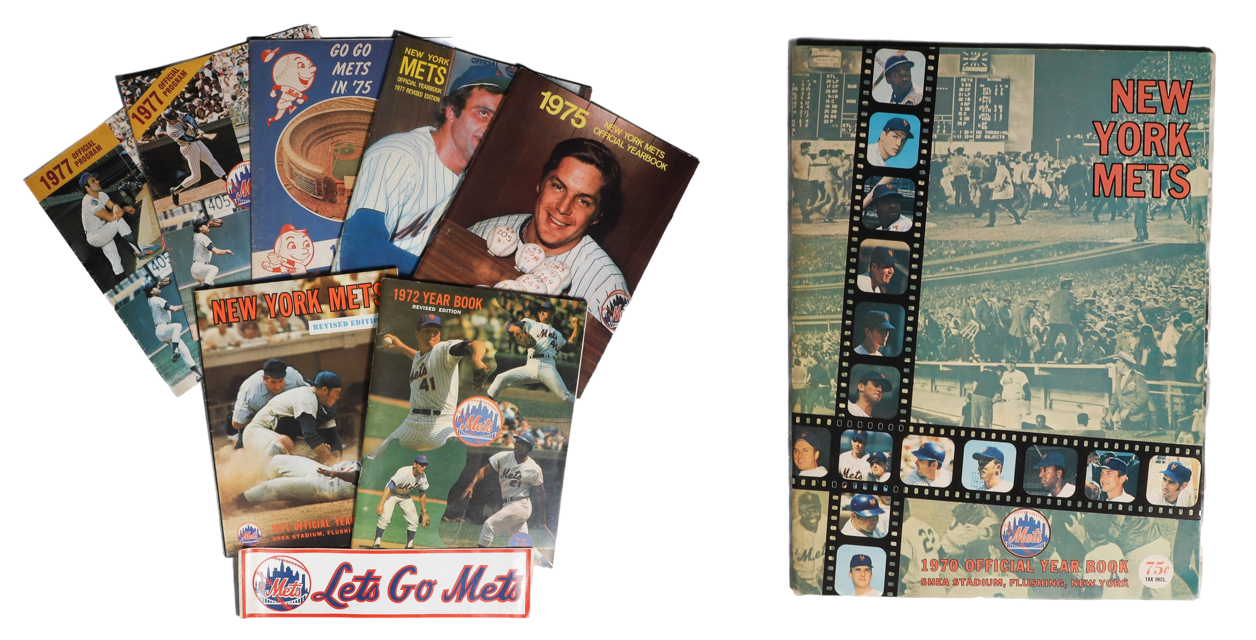 New York Mets Yearbooks 1970's  c/o