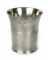 New York pewter beaker ca. 183