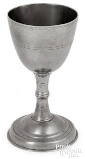NEW YORK PEWTER CHALICE, ATTRI