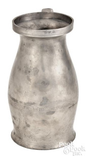 NEW YORK PEWTER GALLON MEASURE