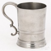 NEW YORK PEWTER MUG, CA. 1840N