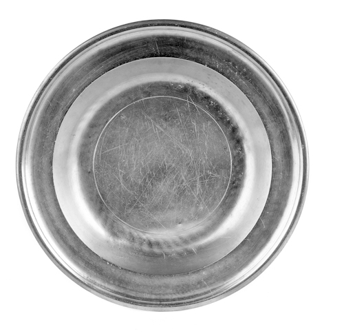 New York pewter shallow bowl ca.