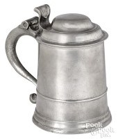 NEW YORK PEWTER TANKARD, CA. 1