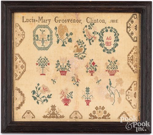 NEW YORK QUAKER SAMPLER, DATED