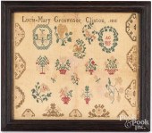 NEW YORK QUAKER SAMPLER, DATED