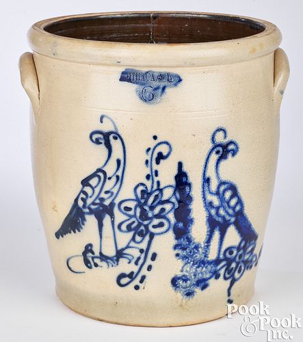 NEW YORK SIX-GALLON STONEWARE