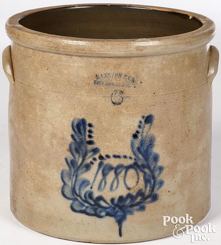 NEW YORK SIX-GALLON STONEWARE