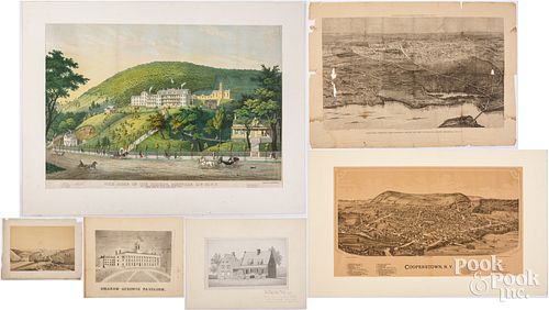 NEW YORK STATE RELATED LITHOGRAPHS,