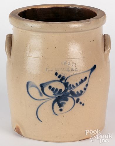 NEW YORK STONEWARE CROCK, 19TH