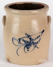 NEW YORK STONEWARE CROCK, 19TH