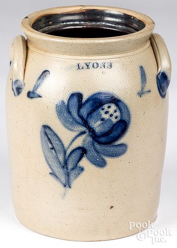 NEW YORK STONEWARE CROCK, 19TH