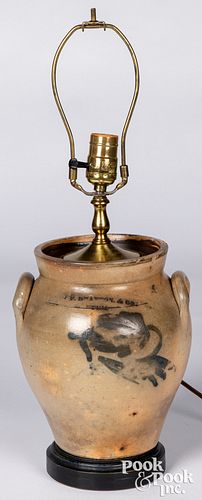 NEW YORK STONEWARE CROCK, 19TH