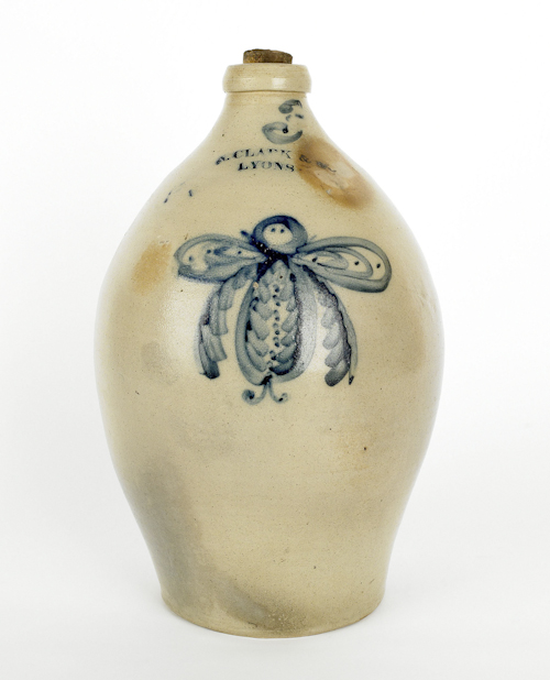New York stoneware jug 19th c.