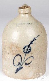 NEW YORK STONEWARE JUG, 19TH C