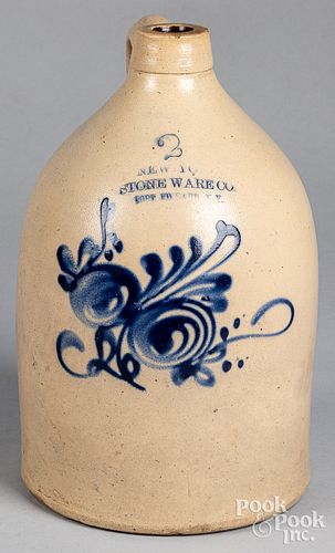 NEW YORK STONEWARE JUG, 19TH