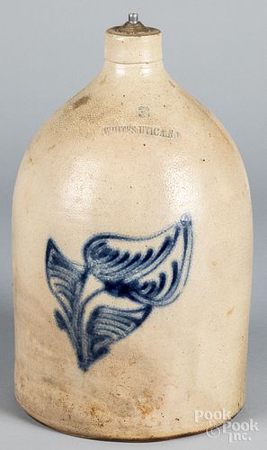 NEW YORK STONEWARE JUG, 19TH