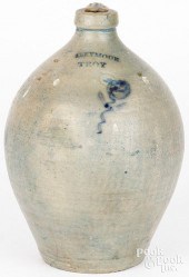 NEW YORK STONEWARE OVOID JUG,