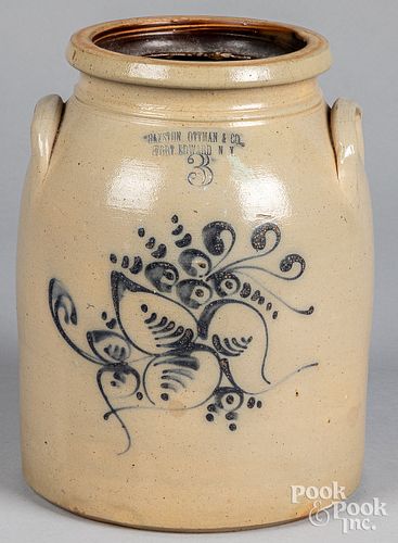NEW YORK THREE-GALLON STONEWARE