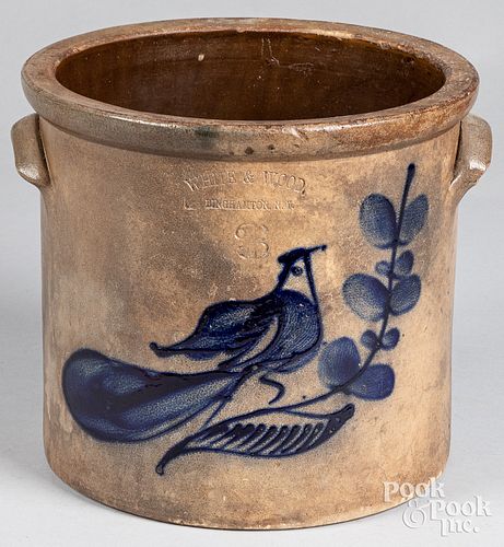 NEW YORK THREE-GALLON STONEWARE