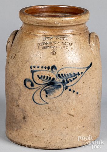 NEW YORK THREE-GALLON STONEWARE