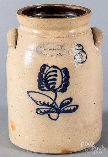 NEW YORK THREE-GALLON STONEWARE