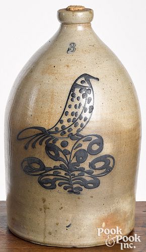 NEW YORK THREE-GALLON STONEWARE
