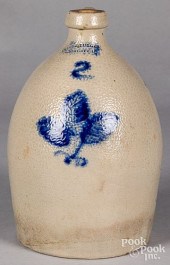 NEW YORK TWO GALLON STONEWARE