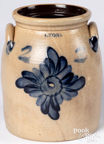 NEW YORK TWO-GALLON STONEWARE