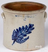 NEW YORK TWO-GALLON STONEWARE