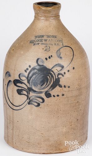 NEW YORK TWO-GALLON STONEWARE