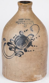 NEW YORK TWO-GALLON STONEWARE