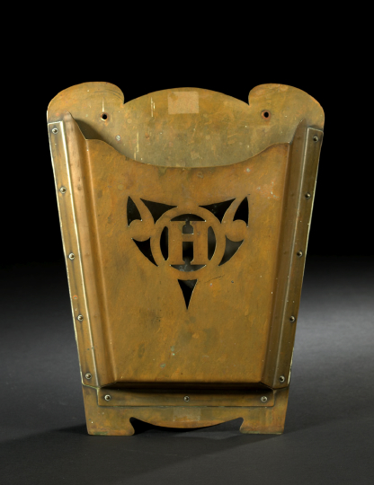 Newcomb College Gilded Cut Brass