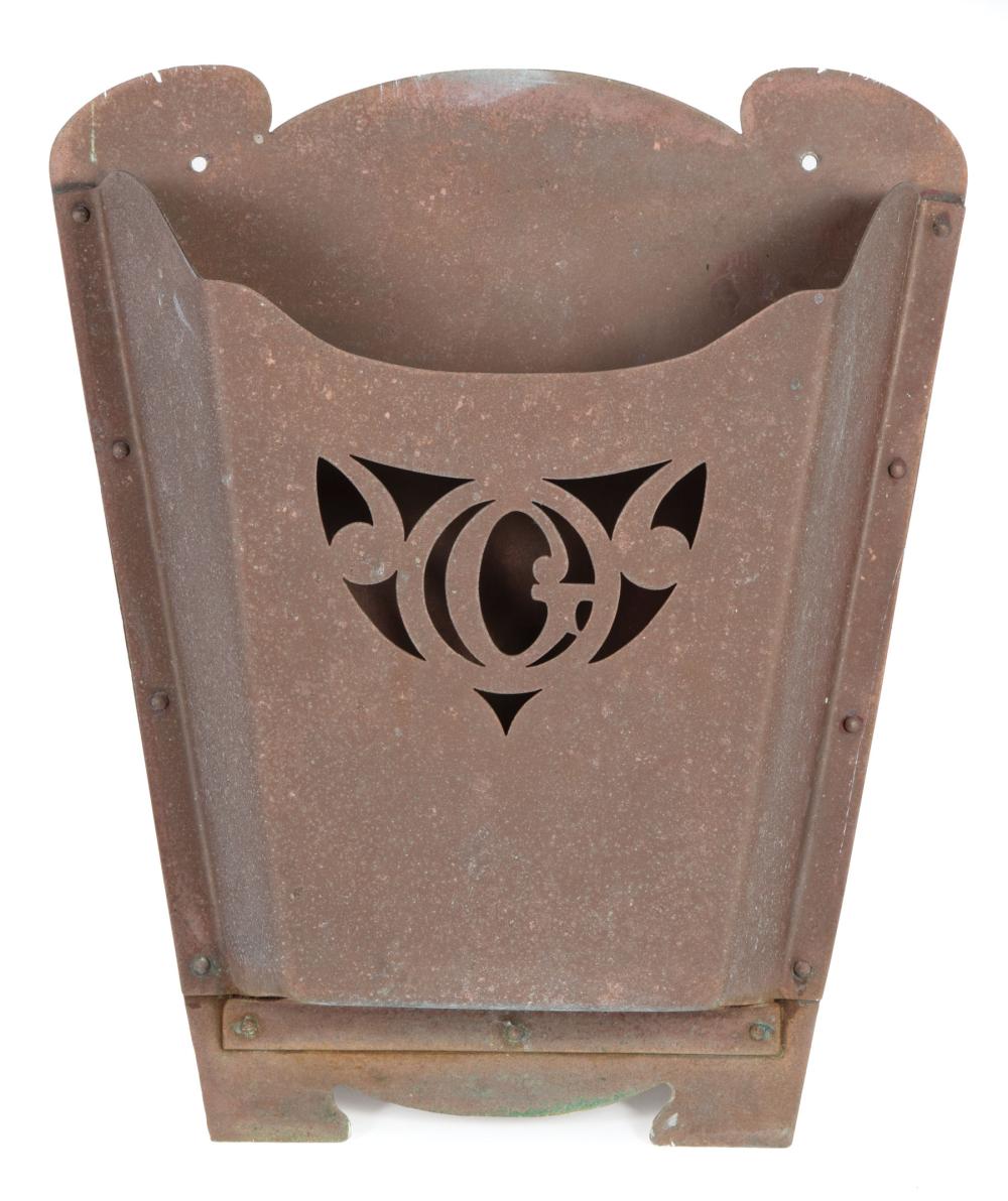 NEWCOMB COLLEGE PIERCED BRASS