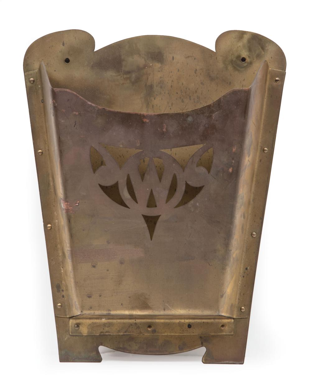 NEWCOMB COLLEGE PIERCED BRASS