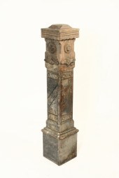 NEWEL POST - Circa 1890 walnut