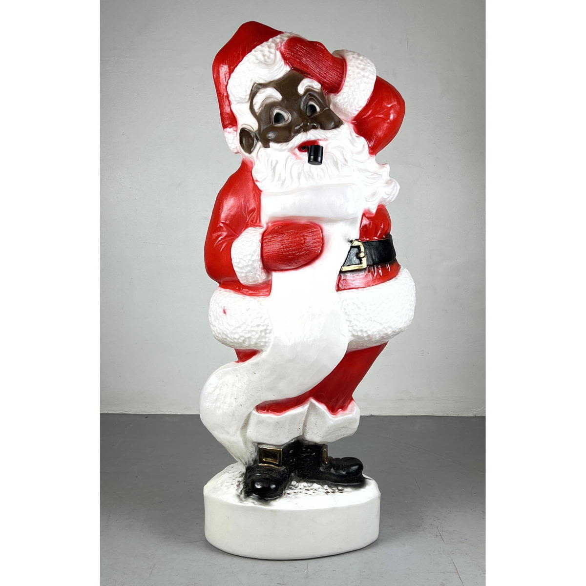 Newer Black Santa Blow mold