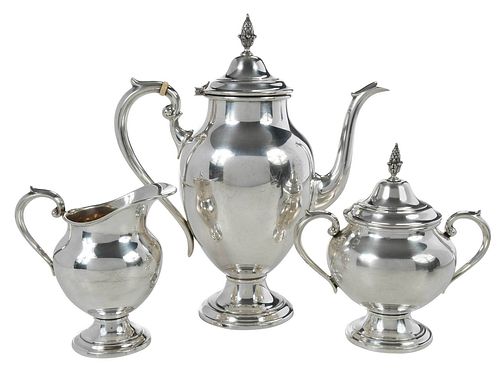 NEWPORT STERLING THREE PIECE COFFEE