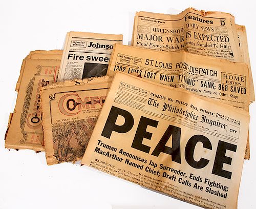 NEWSPAPER LOTA group of