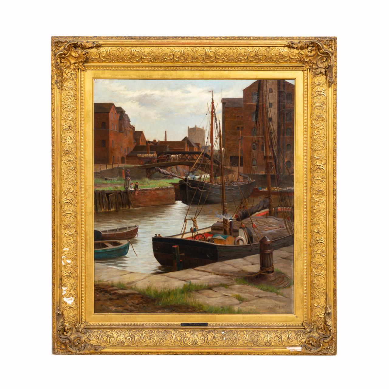 NEWTON BRABY, TEWKESBURY, OIL ON