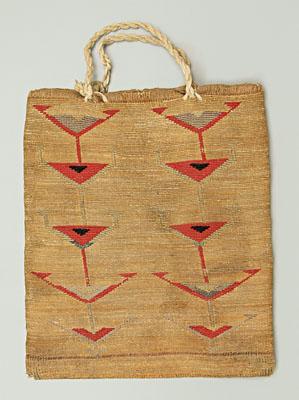 Nez Perce corn husk bag,