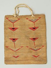 Nez Perce corn husk bag, false