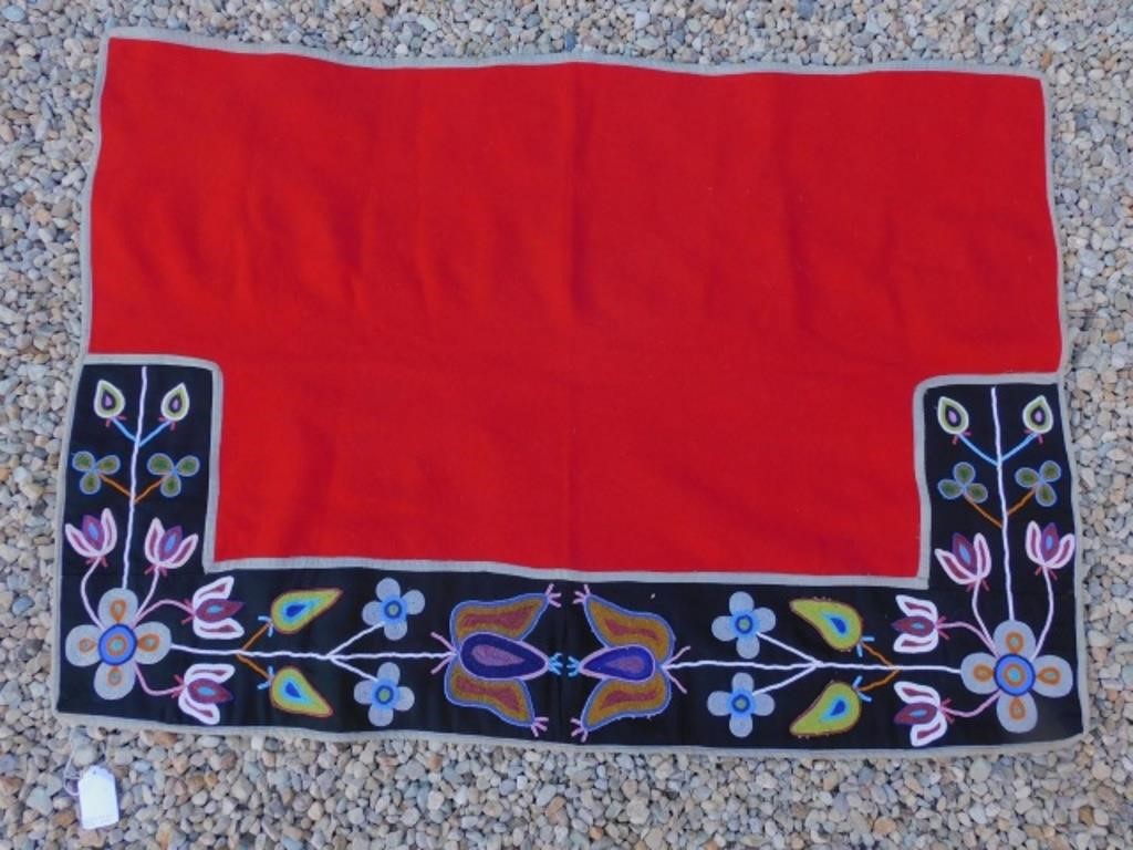 NEZ PERCE OR CROW BEADED SADDLE,