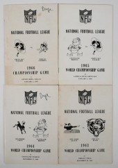 NFL 1963-66 PRESS GUIDES WORLD