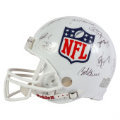 NFL HELMET SIGNED BY 17 HALL O