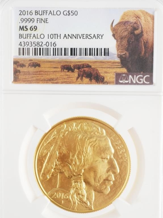 NGC MS69 2016 GOLD BUFFALO