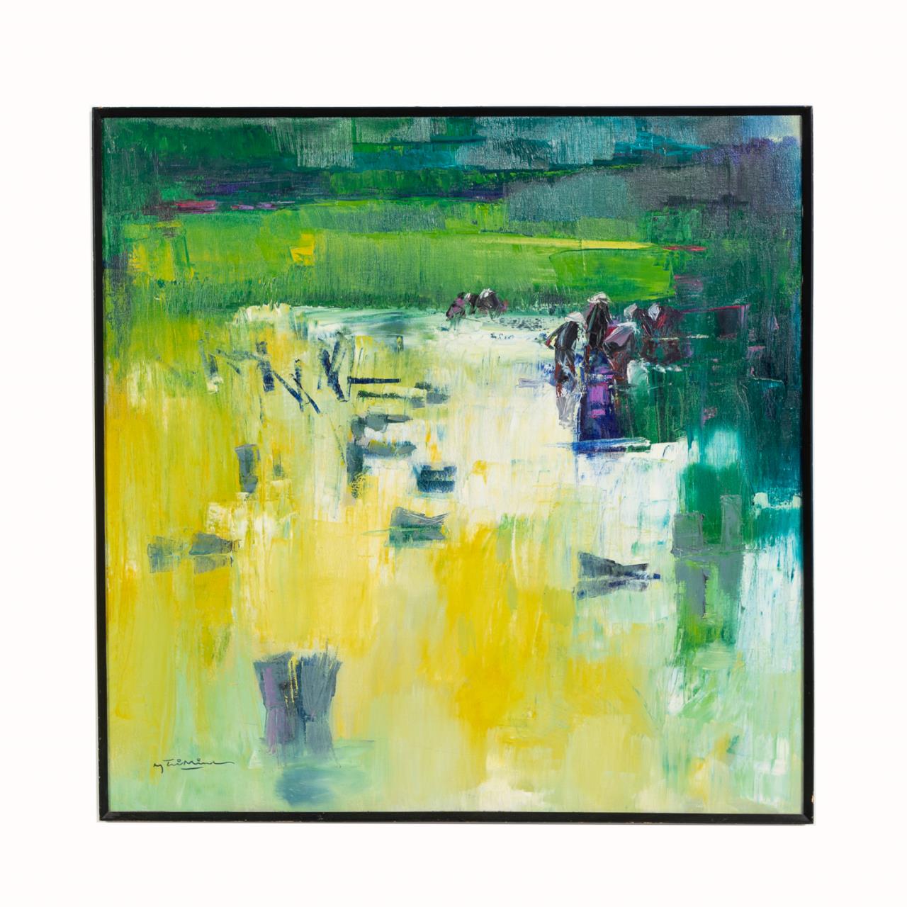 NGUYEN TRIMINH, MCM ABSTRACT OIL ON